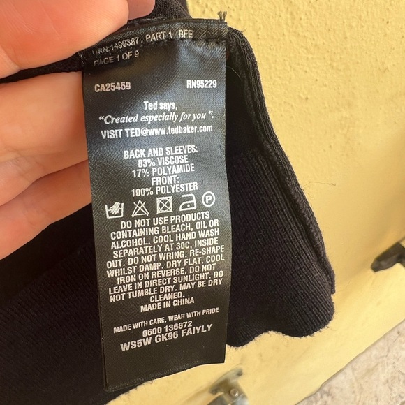 Ted Baker Black Cardigan Jacket - Picture 3 of 4